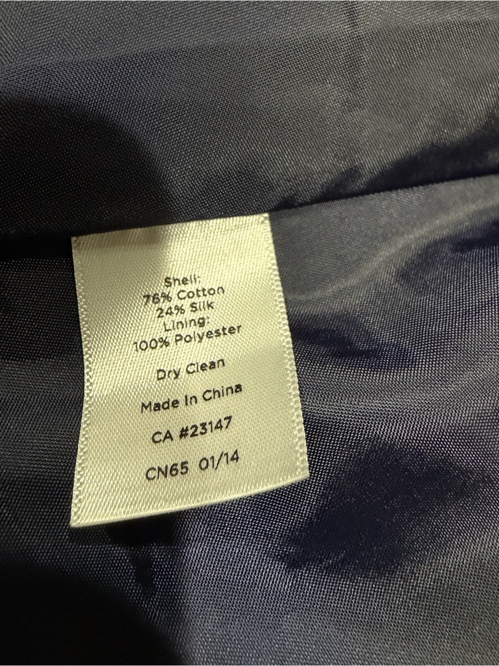 Talbots Petites Women's Elegant Dark Blue Blazer Size 16P - Picture 6 of 6
